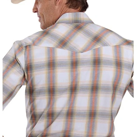 Roper Camel Plaid Men's Western Snap 01-002-0101-4069 - Image 2