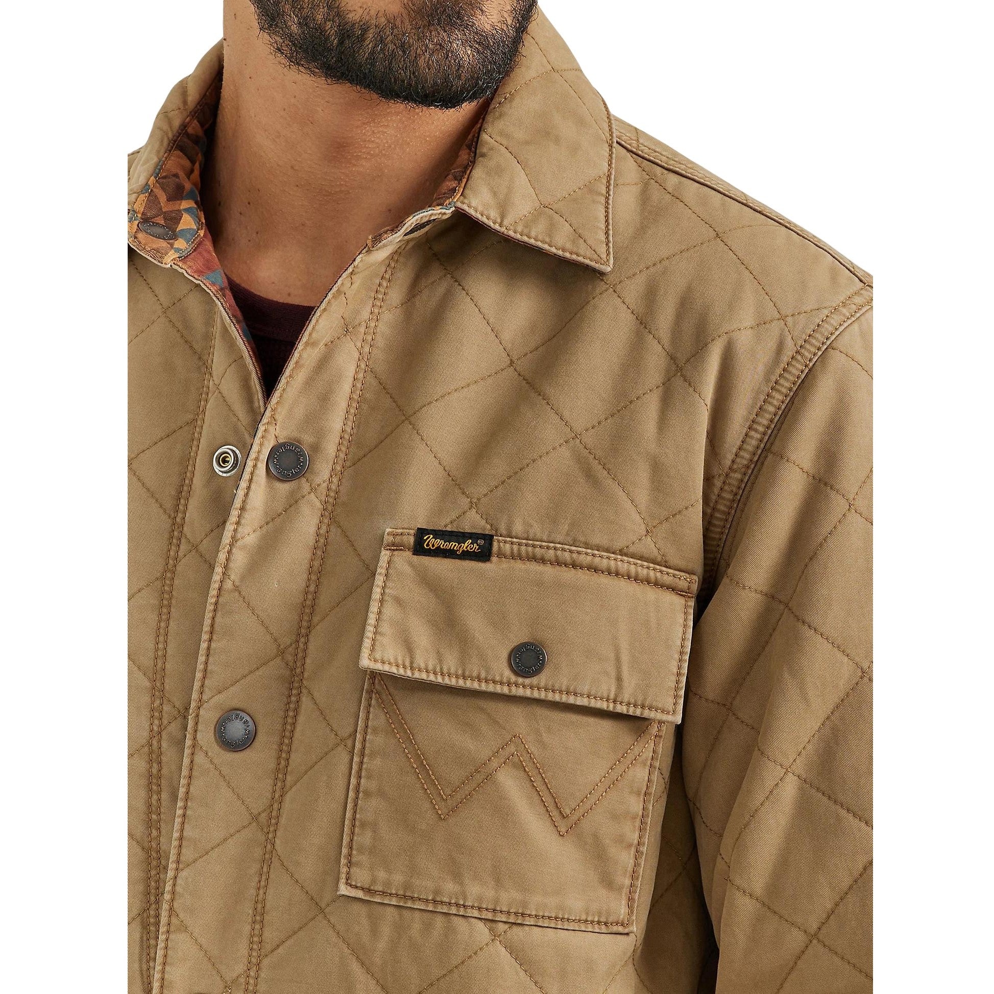 Wrangler Reversible Quilted Men's Shirt Jacket 112353398 - Image 4