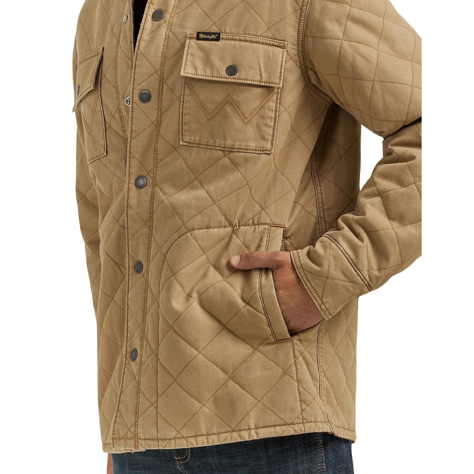 Wrangler Reversible Quilted Men's Shirt Jacket 112353398 - Image 5
