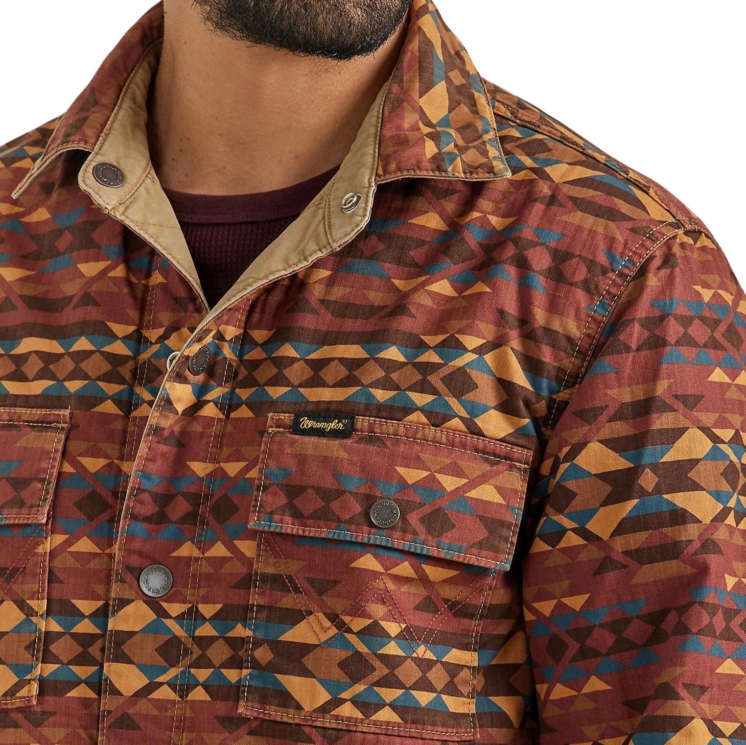 Wrangler Reversible Quilted Men's Shirt Jacket 112353398 - Image 6