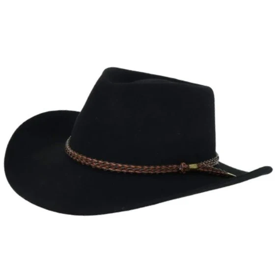 Outback Forbes Black Wool Hat 1153