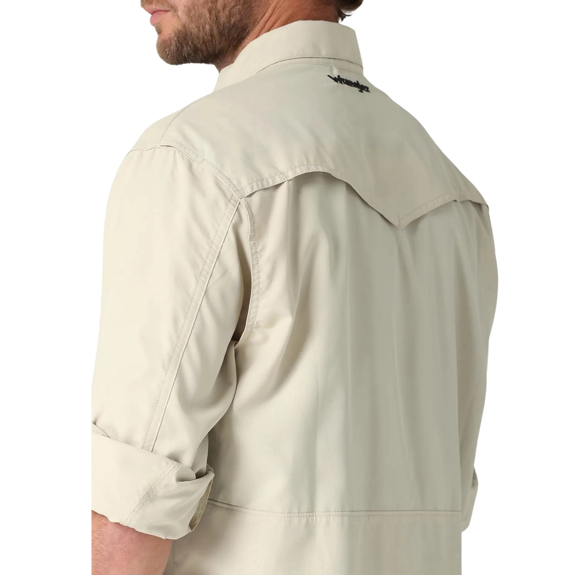 Wrangler Performance Ivory Men's Button Up 2323768 - Image 2