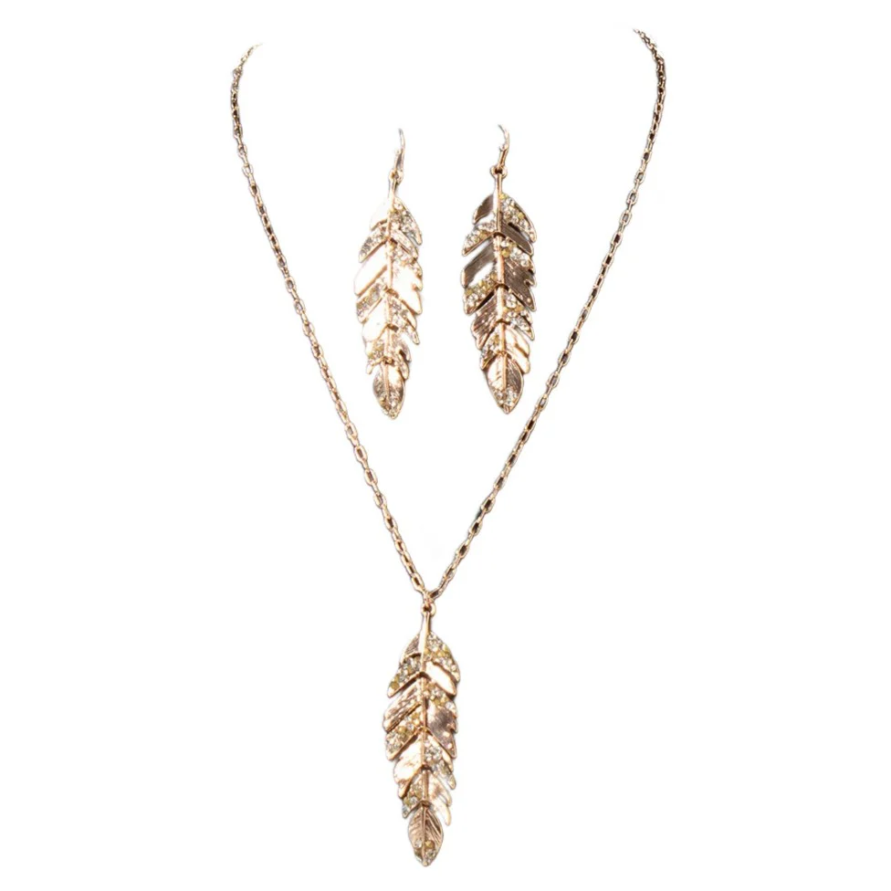 Blazin Roxx Gold Feather Set 3057135
