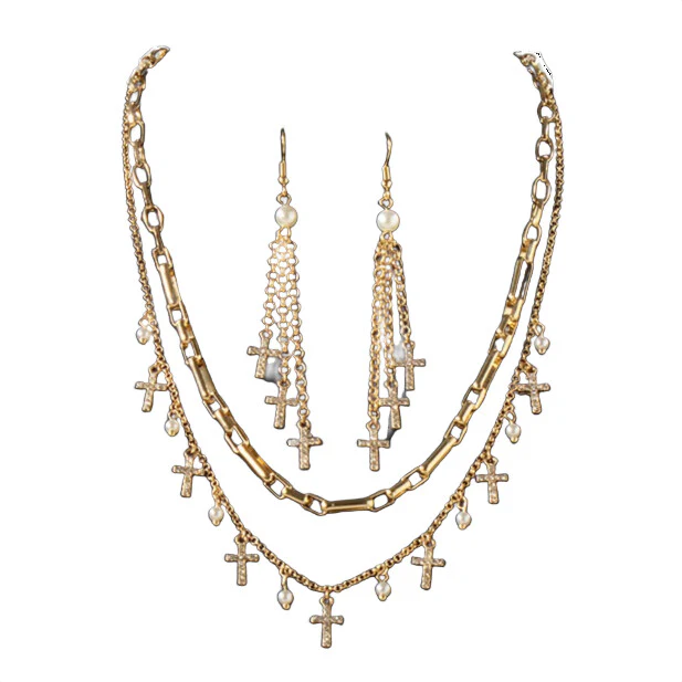 Blazin Roxx Cross & Pearl Set 3058535