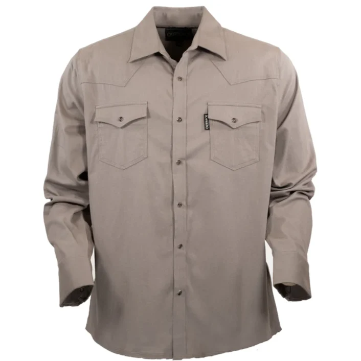 Outback Everett Grey Men's Button Up 42731 - Image 2