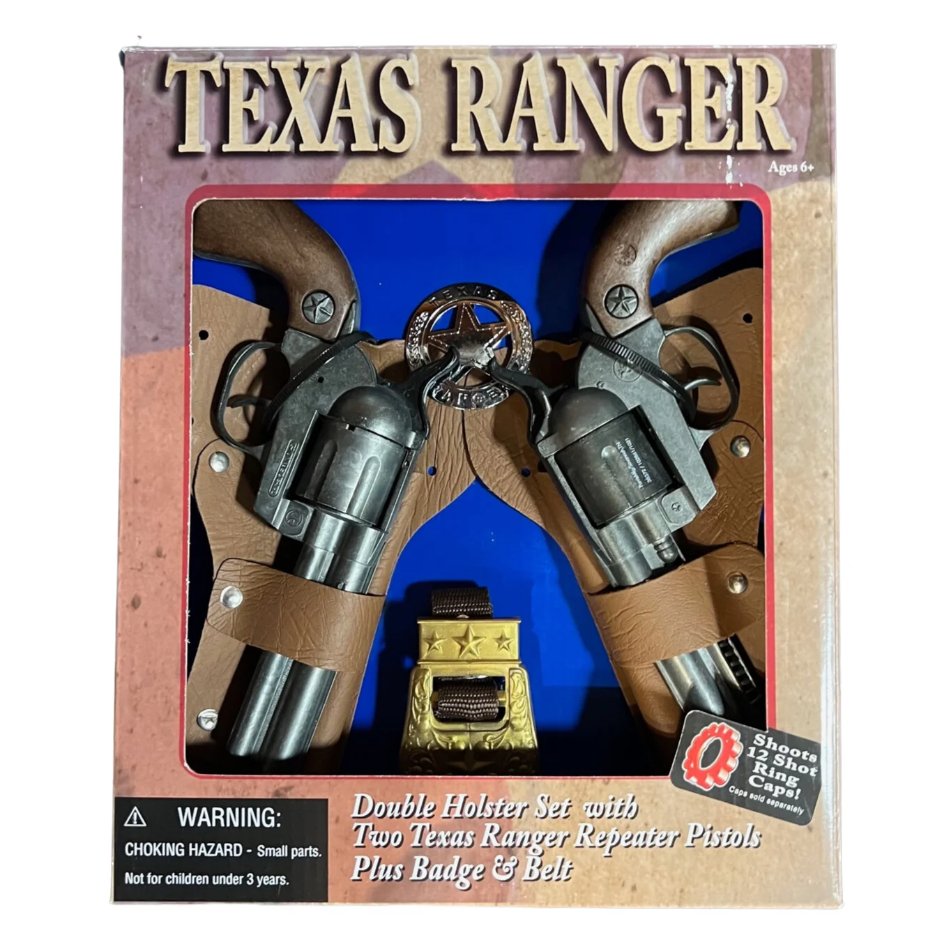 Parris TX Ranger Double Holster Toy Gun Set 4618 - Image 2