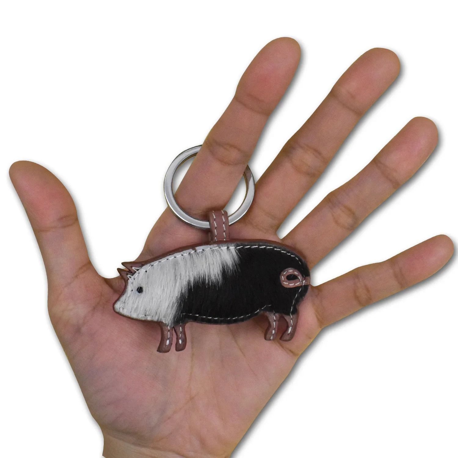 ILI Pig Charm Key Chain Turquoise 6176 - Image 3