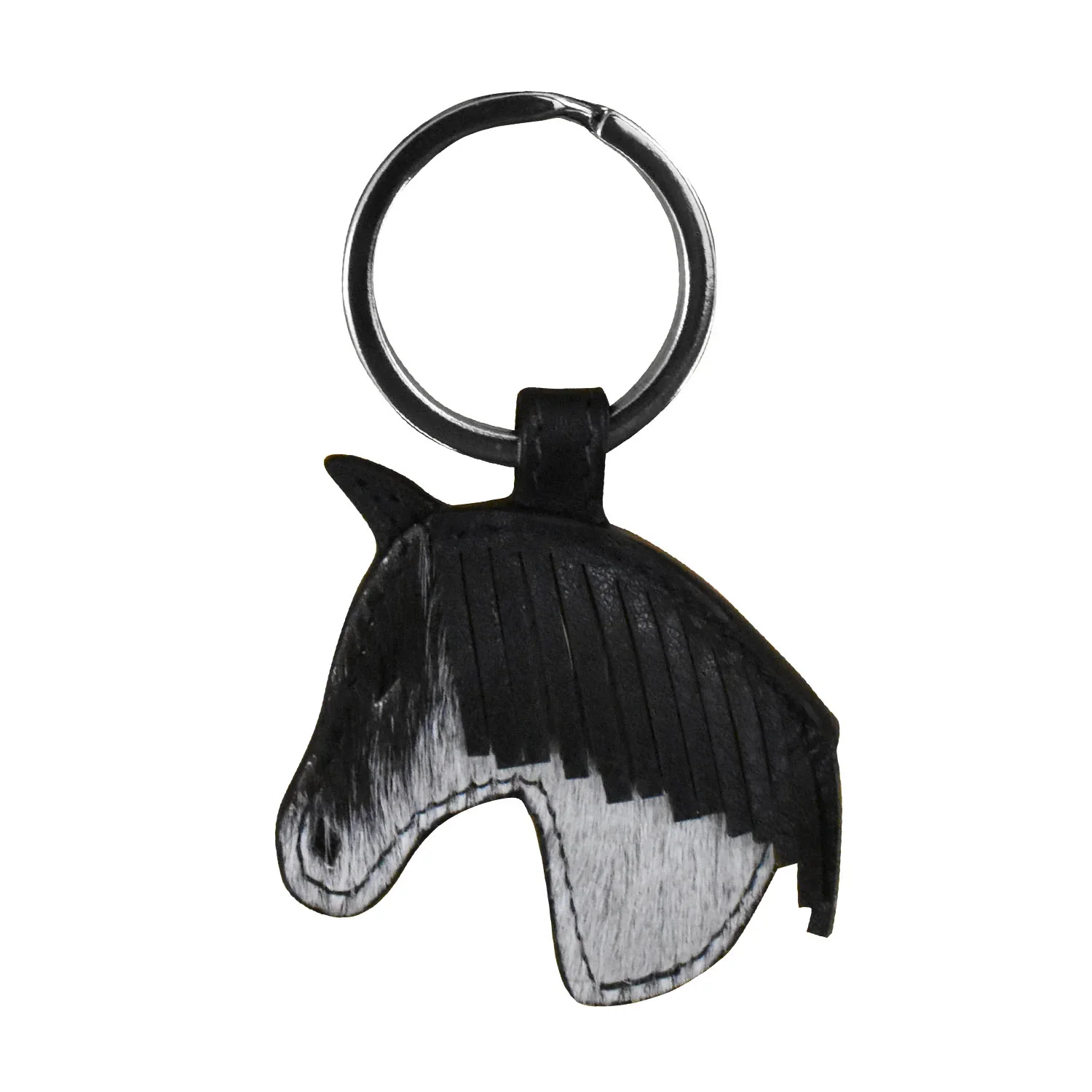ILI Horse Charm Key Chain Black 6177