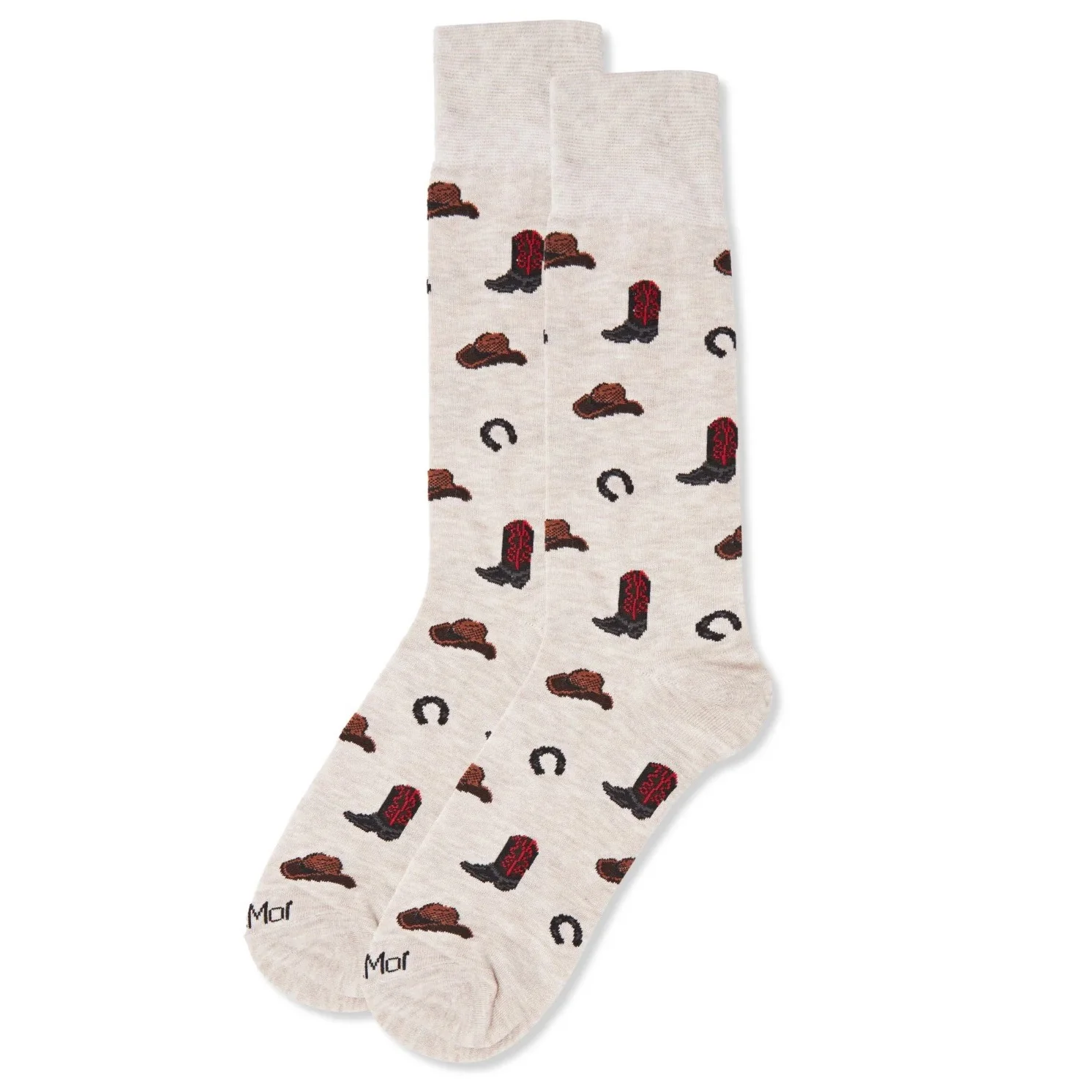 Memoi Cowboy Ivory Socks ACV07507 - Image 2