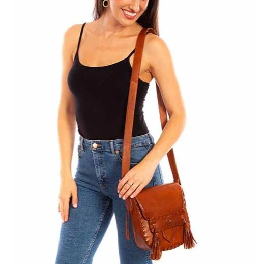 Scully Fringe Accents Crossbody B212