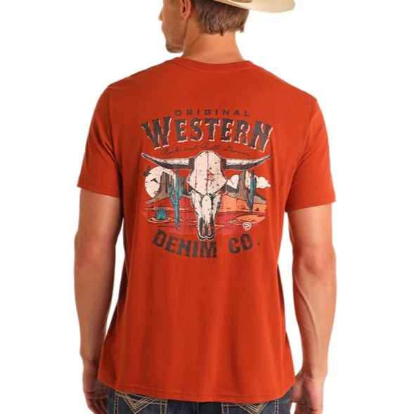 Rock & Roll Original Western Graphic Tee BU21T06067 - Image 2