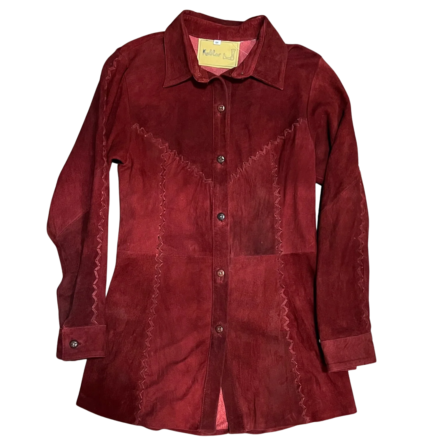 Kobler Burgundy Deer Hide Women's Coat