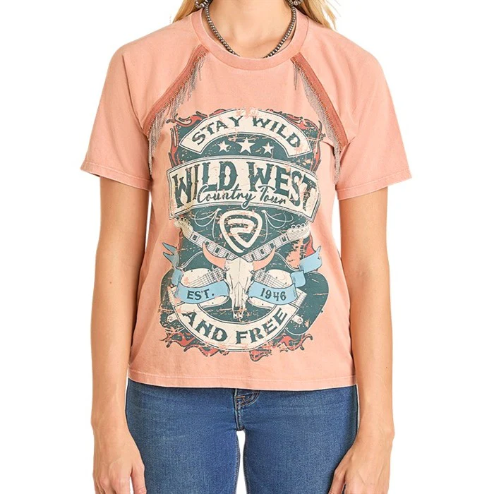 Rock & Roll Stay Wild Women's Tee BW21T07328 - Image 3