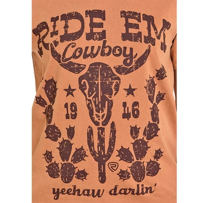 Rock & Roll Ride Em Cowboy Women's Tee BW21T07952 - Image 3