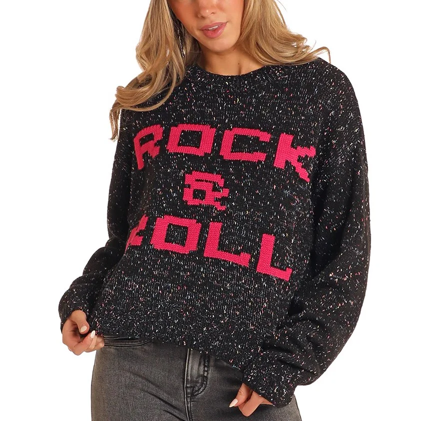 Rock & Roll Confetti Speckled Women's Sweater BW32T05295