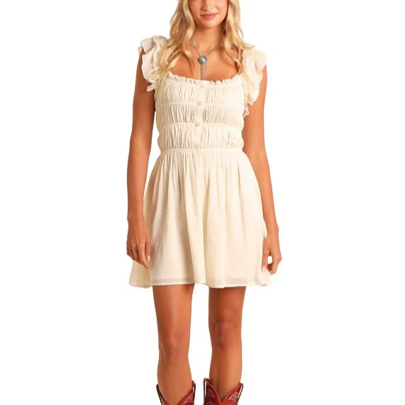 Rock & Roll Flouncy Gathered Women's Dress BWD0R05882