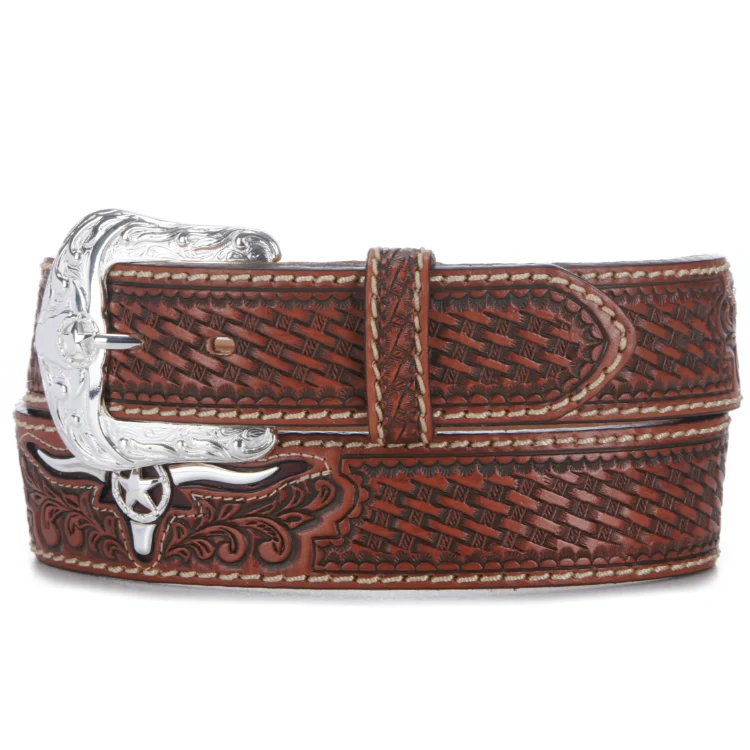 Justin Trophy Bull Belt C11284 - Image 2