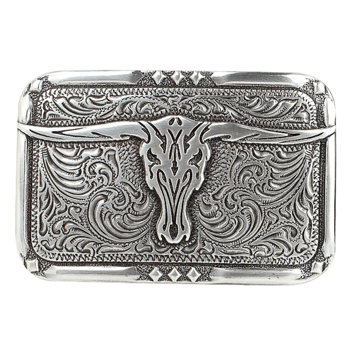 Crumrine Vintage Longhorn Skull Buckle 38034 - Image 2