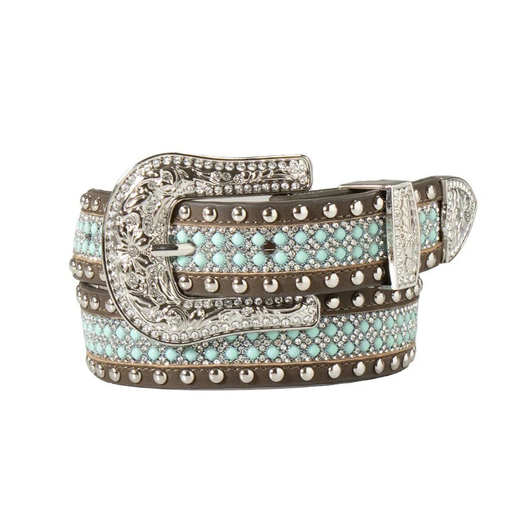 Angel Ranch Beaded Turquoise Girl's Belt D130002933