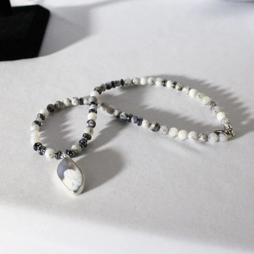 Paige Wallace Dendritic Agate Pendant Necklace - Image 2