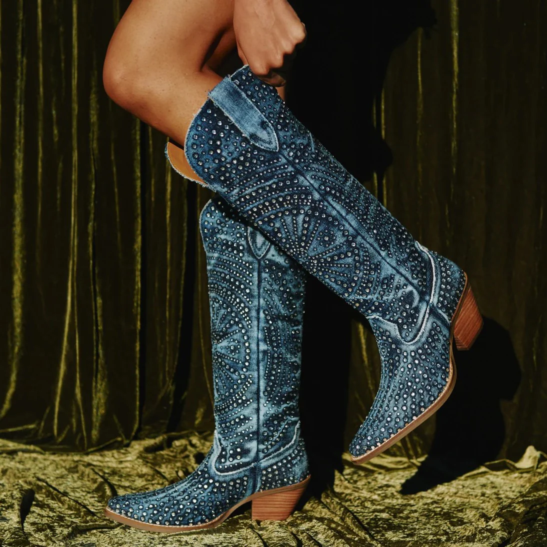 Dingo Honkytonk Honey Denim Women's Boot DI162 - Image 8