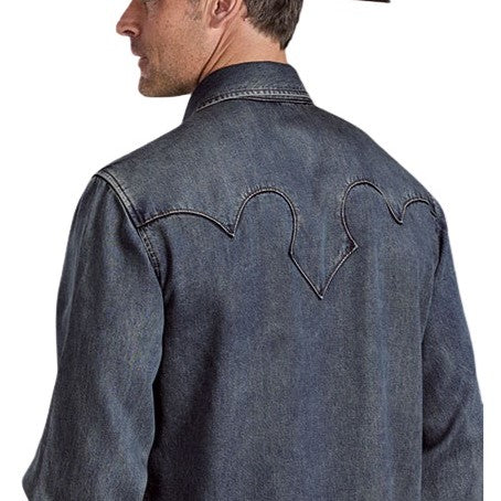 Stetson Dark Denim Men's Western Snap 11-001-0465-1044 - Image 2