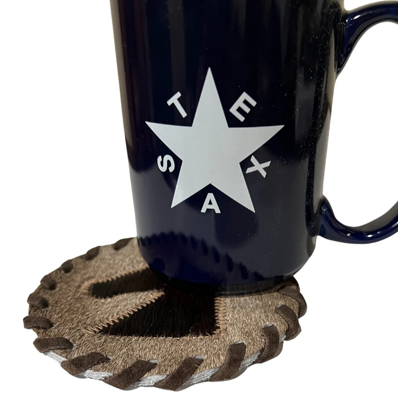Gaucho Cowhide Laced Horse Coaster (1) - Image 2