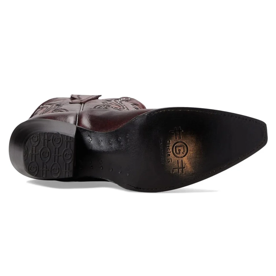 Circle G Red Red Wine Women's Boot L2067 - Image 4