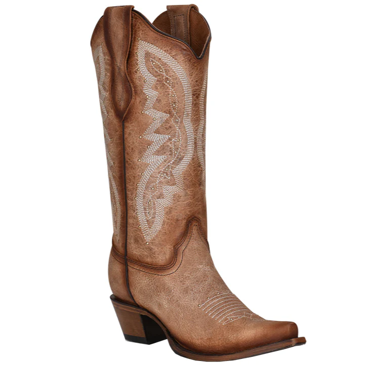 Circle G Tan Studded Women's Boot L2041