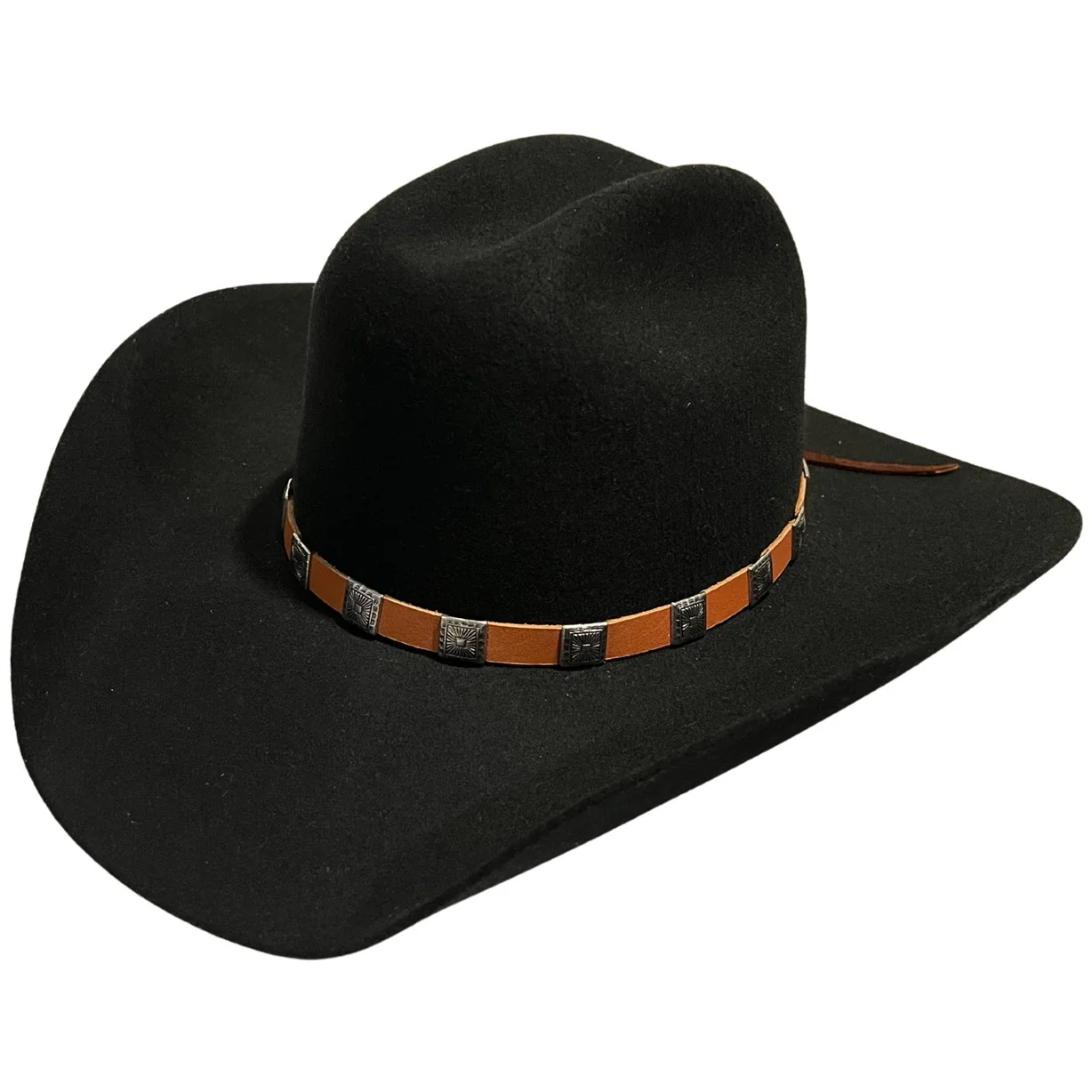 Austin Accent Concho Brown Hatband LC-112 - Image 2