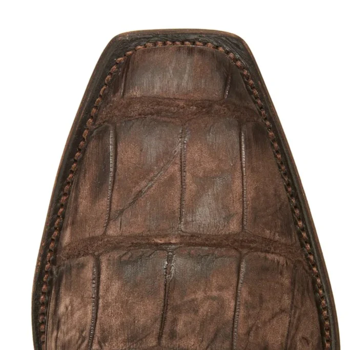 Lucchese Burke Chocolate Alligator Men's Boot M3195 - Image 5
