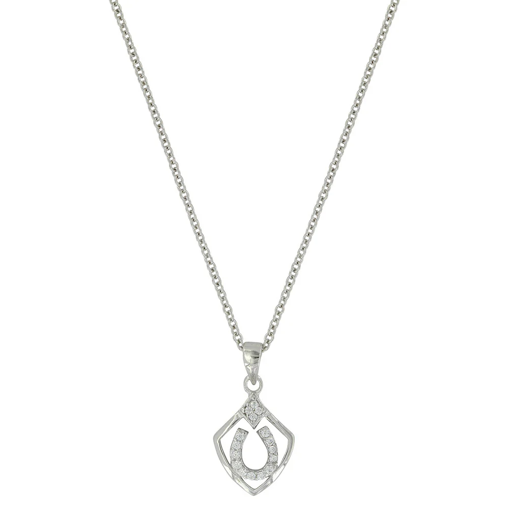 Montana Silversmiths Shielded in Horseshoes Necklace NC3614