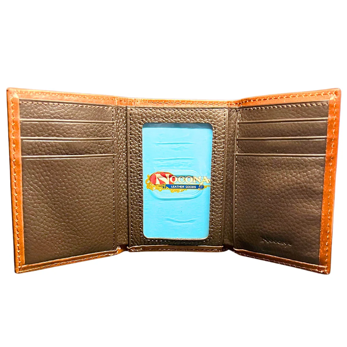 Nocona Studded Tooled Star Trifold Wallet N5410502 - Image 2