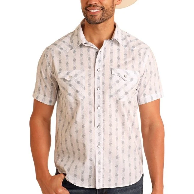 Rock & Roll Summer Geo Men's Snap PMN3S05739