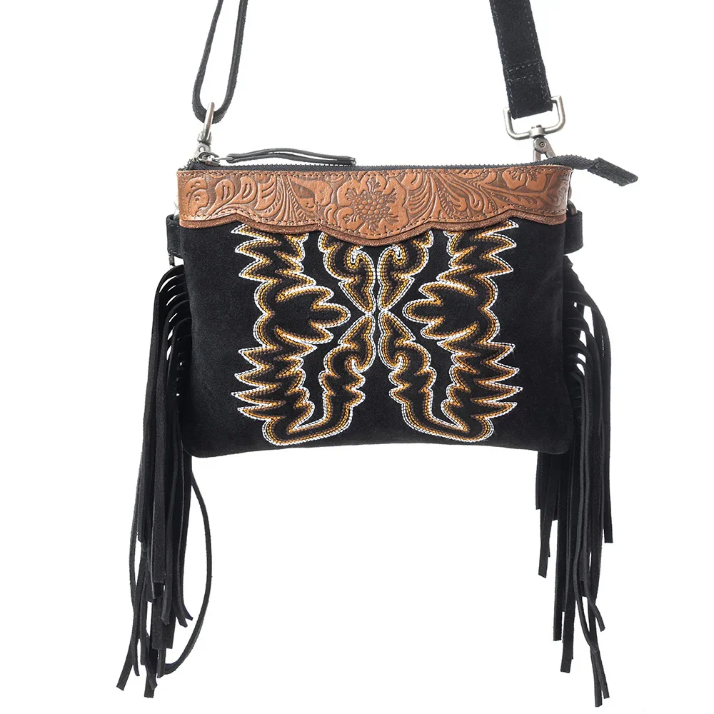Myra Desert Wing Black Crossbody S-11804