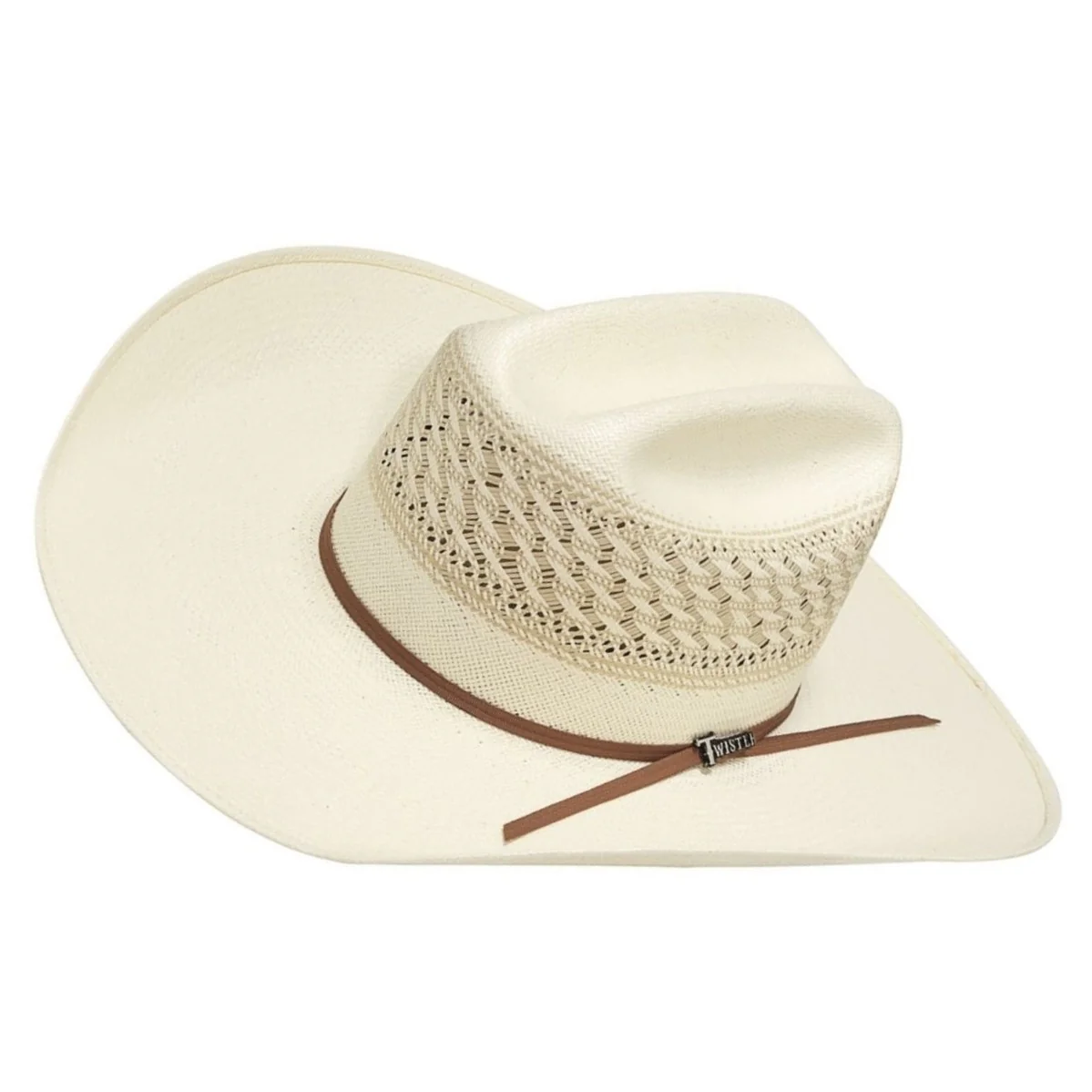 Twister Tan Ban' Straw Cowboy Hat T73290 - Image 3