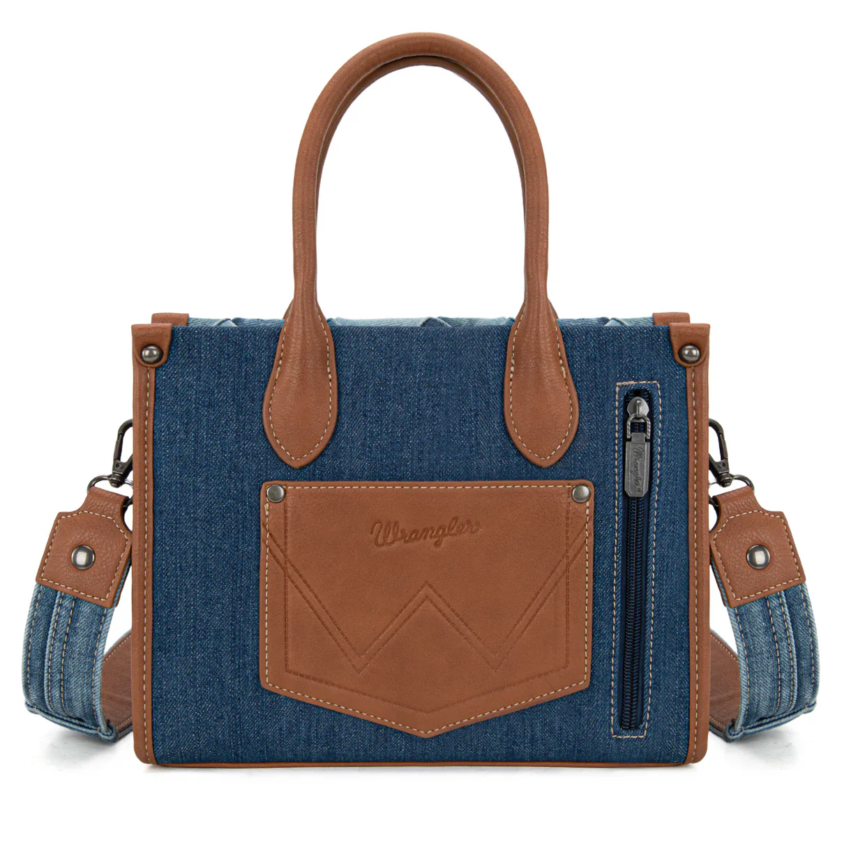 Wrangler Woven Denim Concealed Carry Tote & Crossbody WG210-8120SJN - Image 3